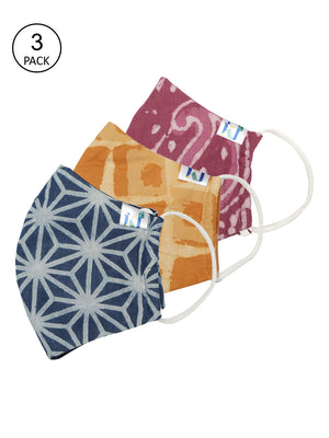 Kalakari India - 4 layer reusable, Handblock print 100% cotton mask with built-in filter-Outdoor Mask-Kalakari India-COJRMK030713-affordable, bacteria, block, blockprint, Blue, bollywood, booti, Chanderi, classy, collectible, corona, Cotton, Covid, dabu, elegant, Ethnic, Fashionista, formal, gift, glamorous, hand, Handicraft, Handloom, Indigo, kids, latest, Mask, party, present, print, printed, style, summer, traditional, trendy, unique, viral, virus, wear-[Linen,Ethnic,wear,Fashionista,Handloom
