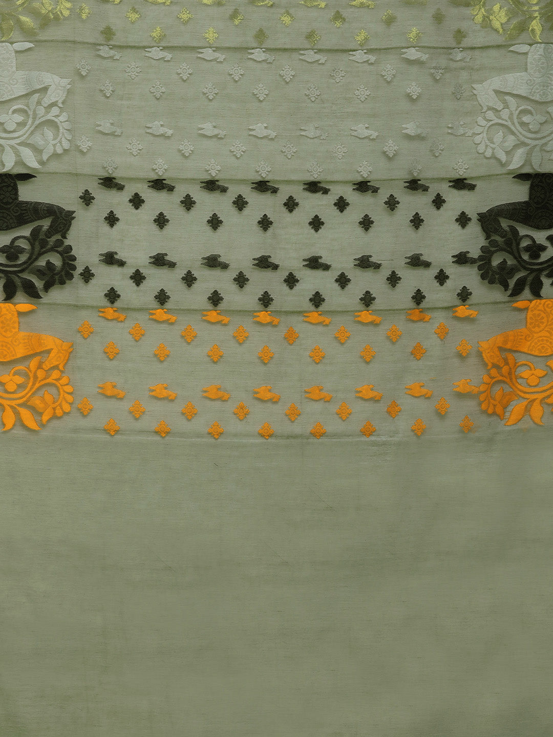 Green Jamdani Woven Design Saree Without Blouse Piece DUTASA015 DUTASA015-Saree-Kalakari India-DUTASA015-Geographical Indication, Hand Crafted, Heritage Prints, Jamdani, Natural Dyes, Sarees, Silk Cotton, Sustainable Fabrics, West Bengal, Woven-[Linen,Ethnic,wear,Fashionista,Handloom,Handicraft,Indigo,blockprint,block,print,Cotton,Chanderi,Blue, latest,classy,party,bollywood,trendy,summer,style,traditional,formal,elegant,unique,style,hand,block,print, dabu,booti,gift,present,glamorous,affordable