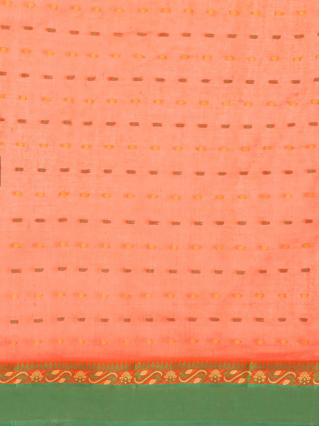 Orange Tant Woven Design Saree Without Blouse Piece DUTASA023 DUTASA023-Saree-Kalakari India-DUTASA023-Geographical Indication, Hand Crafted, Heritage Prints, Natural Dyes, Sarees, Silk Cotton, Sustainable Fabrics, Taant, Tant, West Bengal, Woven-[Linen,Ethnic,wear,Fashionista,Handloom,Handicraft,Indigo,blockprint,block,print,Cotton,Chanderi,Blue, latest,classy,party,bollywood,trendy,summer,style,traditional,formal,elegant,unique,style,hand,block,print, dabu,booti,gift,present,glamorous,affordab