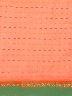 Orange Tant Woven Design Saree Without Blouse Piece DUTASA023 DUTASA023-Saree-Kalakari India-DUTASA023-Geographical Indication, Hand Crafted, Heritage Prints, Natural Dyes, Sarees, Silk Cotton, Sustainable Fabrics, Taant, Tant, West Bengal, Woven-[Linen,Ethnic,wear,Fashionista,Handloom,Handicraft,Indigo,blockprint,block,print,Cotton,Chanderi,Blue, latest,classy,party,bollywood,trendy,summer,style,traditional,formal,elegant,unique,style,hand,block,print, dabu,booti,gift,present,glamorous,affordab