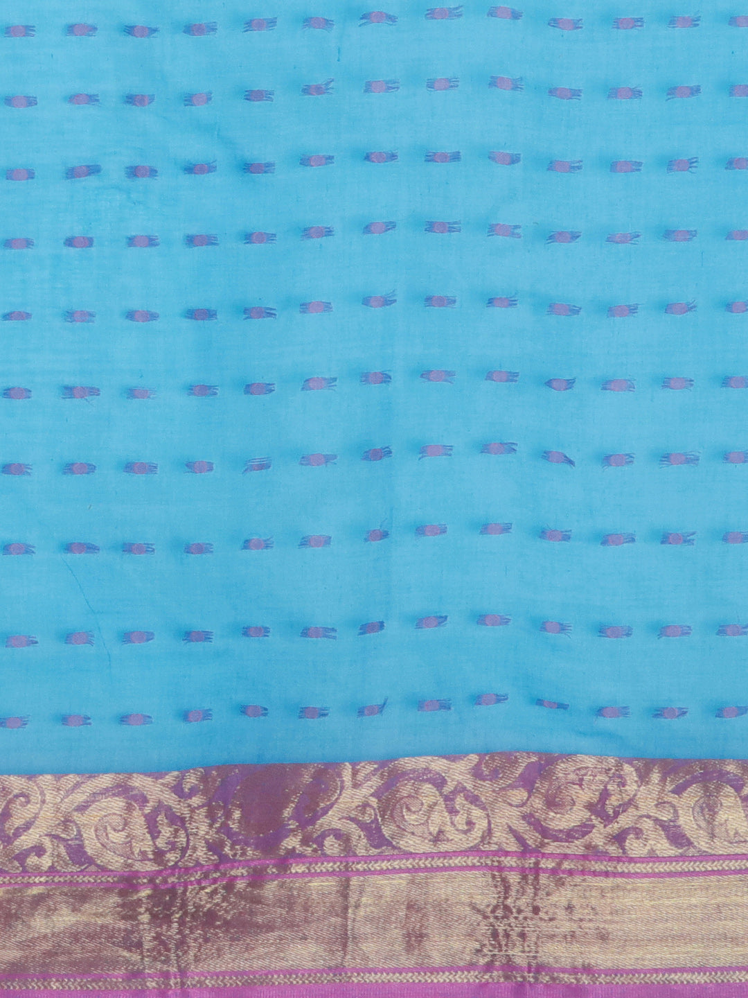 Blue Tant Woven Design Saree Without Blouse Piece DUTASA031 DUTASA031-Saree-Kalakari India-DUTASA031-Geographical Indication, Hand Crafted, Heritage Prints, Natural Dyes, Sarees, Silk Cotton, Sustainable Fabrics, Taant, Tant, West Bengal, Woven-[Linen,Ethnic,wear,Fashionista,Handloom,Handicraft,Indigo,blockprint,block,print,Cotton,Chanderi,Blue, latest,classy,party,bollywood,trendy,summer,style,traditional,formal,elegant,unique,style,hand,block,print, dabu,booti,gift,present,glamorous,affordable