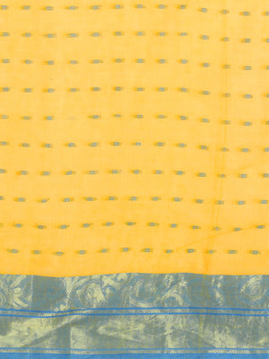 Yellow Tant Woven Design Saree Without Blouse Piece DUTASA034 DUTASA034-Saree-Kalakari India-DUTASA034-Geographical Indication, Hand Crafted, Heritage Prints, Natural Dyes, Sarees, Silk Cotton, Sustainable Fabrics, Taant, Tant, West Bengal, Woven-[Linen,Ethnic,wear,Fashionista,Handloom,Handicraft,Indigo,blockprint,block,print,Cotton,Chanderi,Blue, latest,classy,party,bollywood,trendy,summer,style,traditional,formal,elegant,unique,style,hand,block,print, dabu,booti,gift,present,glamorous,affordab