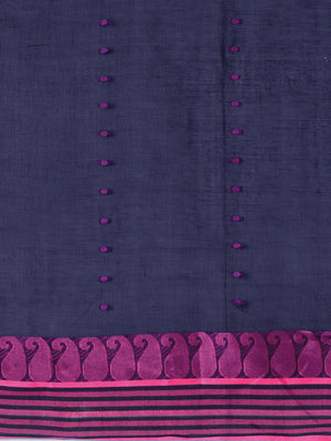 Purple Tant Woven Design Saree Without Blouse Piece DUTASA035 DUTASA035-Saree-Kalakari India-DUTASA035-Geographical Indication, Hand Crafted, Heritage Prints, Natural Dyes, Sarees, Silk Cotton, Sustainable Fabrics, Taant, Tant, West Bengal, Woven-[Linen,Ethnic,wear,Fashionista,Handloom,Handicraft,Indigo,blockprint,block,print,Cotton,Chanderi,Blue, latest,classy,party,bollywood,trendy,summer,style,traditional,formal,elegant,unique,style,hand,block,print, dabu,booti,gift,present,glamorous,affordab