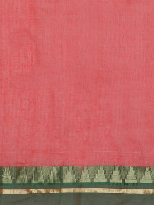 Red Tant Woven Design Saree Without Blouse Piece DUTASA040 DUTASA040-Saree-Kalakari India-DUTASA040-Geographical Indication, Hand Crafted, Heritage Prints, Natural Dyes, Sarees, Silk Cotton, Sustainable Fabrics, Taant, Tant, West Bengal, Woven-[Linen,Ethnic,wear,Fashionista,Handloom,Handicraft,Indigo,blockprint,block,print,Cotton,Chanderi,Blue, latest,classy,party,bollywood,trendy,summer,style,traditional,formal,elegant,unique,style,hand,block,print, dabu,booti,gift,present,glamorous,affordable,