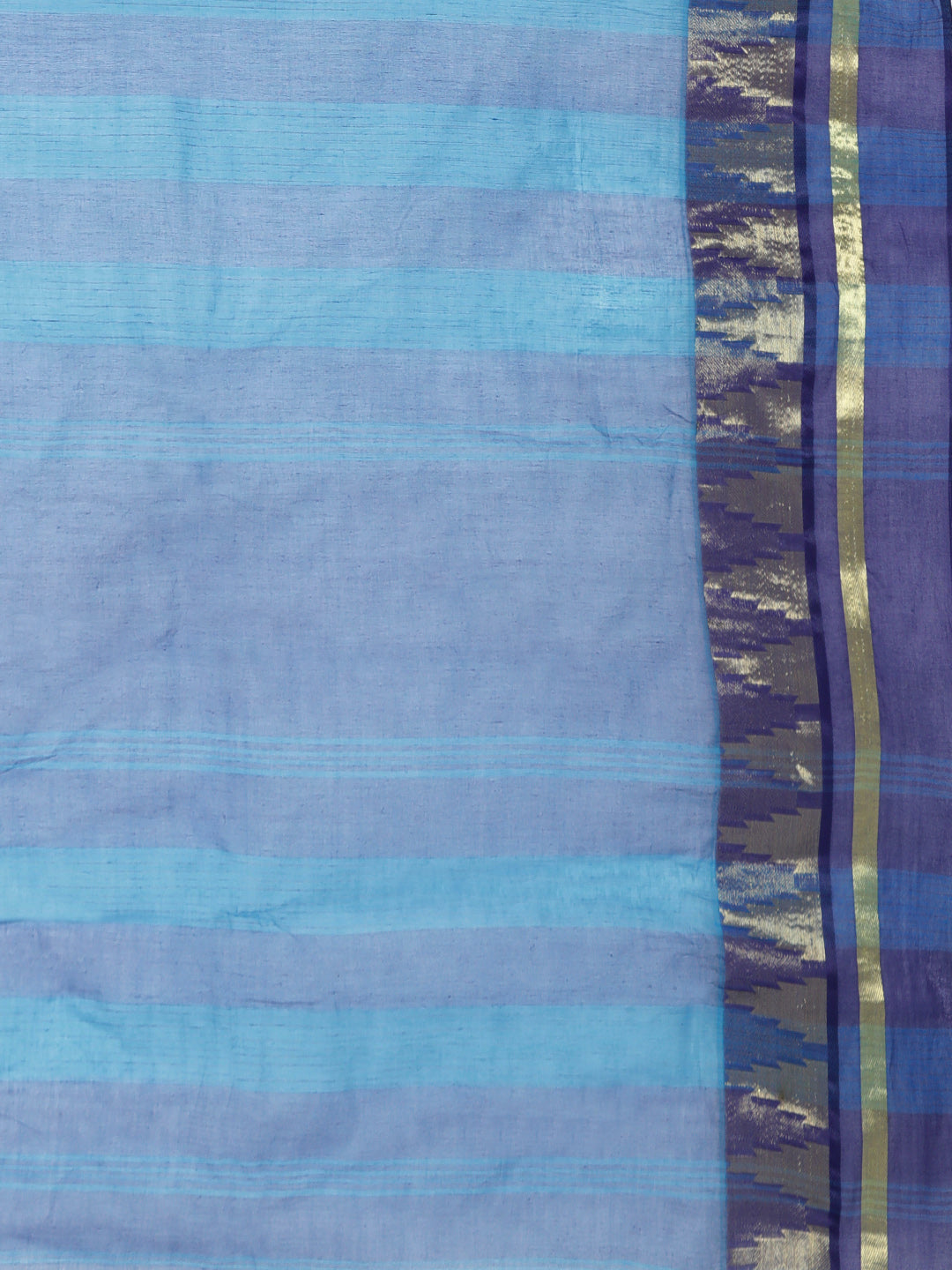 Blue Tant Woven Design Saree Without Blouse Piece DUTASA054 DUTASA054-Saree-Kalakari India-DUTASA054-Geographical Indication, Hand Crafted, Heritage Prints, Natural Dyes, Sarees, Silk Cotton, Sustainable Fabrics, Taant, Tant, West Bengal, Woven-[Linen,Ethnic,wear,Fashionista,Handloom,Handicraft,Indigo,blockprint,block,print,Cotton,Chanderi,Blue, latest,classy,party,bollywood,trendy,summer,style,traditional,formal,elegant,unique,style,hand,block,print, dabu,booti,gift,present,glamorous,affordable