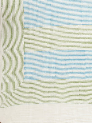 White & Blue Kalamkari Handblock Print Saree-Saree-Kalakari India-HUPASA0004-Cotton, Geographical Indication, Hand Blocks, Hand Crafted, Heritage Prints, Sarees, Sustainable Fabrics-[Linen,Ethnic,wear,Fashionista,Handloom,Handicraft,Indigo,blockprint,block,print,Cotton,Chanderi,Blue, latest,classy,party,bollywood,trendy,summer,style,traditional,formal,elegant,unique,style,hand,block,print, dabu,booti,gift,present,glamorous,affordable,collectible,Sari,Saree,printed, holi, Diwali, birthday, annive
