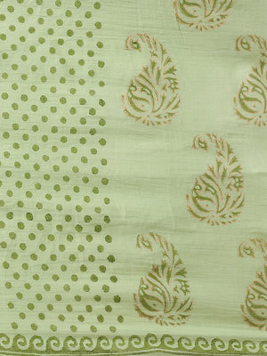 Green and , Kalakari India Cotton Green Hand crafted saree with blouse HUPASA0016-Saree-Kalakari India-HUPASA0016-Cotton, Geographical Indication, Hand Block, Hand Crafted, Heritage Prints, Natural Dyes, Red, Sarees, Sustainable Fabrics, Woven, Yellow-[Linen,Ethnic,wear,Fashionista,Handloom,Handicraft,Indigo,blockprint,block,print,Cotton,Chanderi,Blue, latest,classy,party,bollywood,trendy,summer,style,traditional,formal,elegant,unique,style,hand,block,print, dabu,booti,gift,present,glamorous,aff