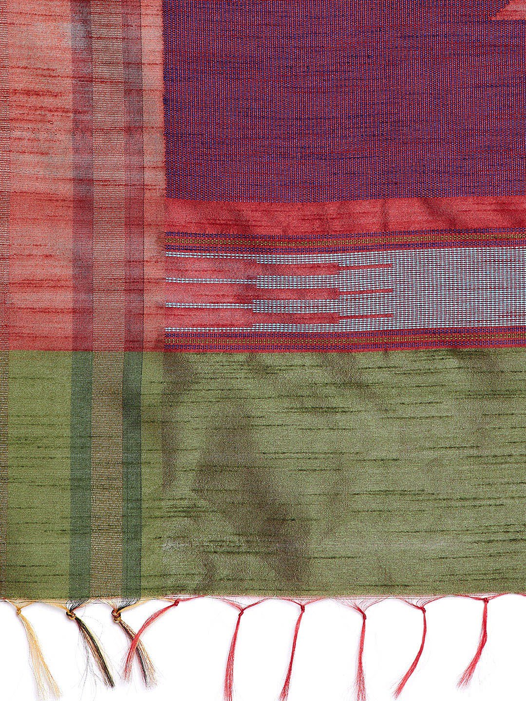 Green and Pink Tussar Woven Design Handloom Saree-Saree-Kalakari India-PRTUSA0004-Ahimsa Silk, Chattisgarh Kosa, Cruelty Free, Geographical Indication, Hand Woven, Sarees, Silk, Sustainable Fabrics, Traditional Weave, Tussar-[Linen,Ethnic,wear,Fashionista,Handloom,Handicraft,Indigo,blockprint,block,print,Cotton,Chanderi,Blue, latest,classy,party,bollywood,trendy,summer,style,traditional,formal,elegant,unique,style,hand,block,print, dabu,booti,gift,present,glamorous,affordable,collectible,Sari,Sa
