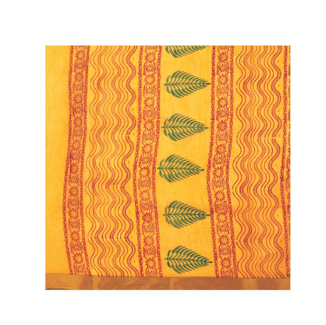 Yellow Sanganeri Hand Block Print Cotton Kota Doria Supernet Handcrafted Saree-Saree-Kalakari India-RDSNSA0010-Geographical Indication, Hand Blocks, Hand Crafted, Heritage Prints, Kota Doria, Sanganeri, Sarees, Sustainable Fabrics-[Linen,Ethnic,wear,Fashionista,Handloom,Handicraft,Indigo,blockprint,block,print,Cotton,Chanderi,Blue, latest,classy,party,bollywood,trendy,summer,style,traditional,formal,elegant,unique,style,hand,block,print, dabu,booti,gift,present,glamorous,affordable,collectible,S