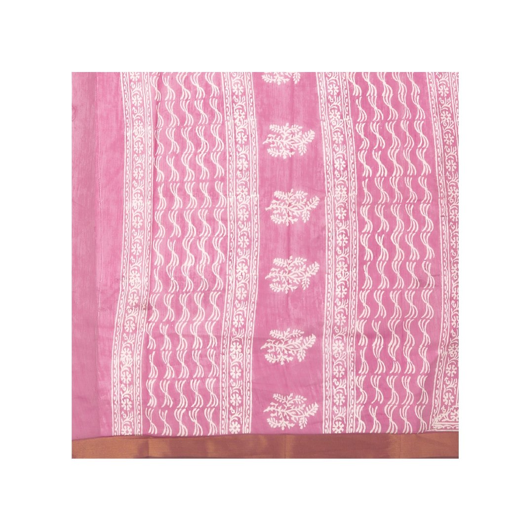 Magenta Sanganeri Block Print Cotton & Supernet Ttraditional Handcrafted Saree-Saree-Kalakari India-RDSNSA0016-Geographical Indication, Hand Blocks, Hand Crafted, Heritage Prints, Kota Doria, Sanganeri, Sarees, Sustainable Fabrics-[Linen,Ethnic,wear,Fashionista,Handloom,Handicraft,Indigo,blockprint,block,print,Cotton,Chanderi,Blue, latest,classy,party,bollywood,trendy,summer,style,traditional,formal,elegant,unique,style,hand,block,print, dabu,booti,gift,present,glamorous,affordable,collectible,S