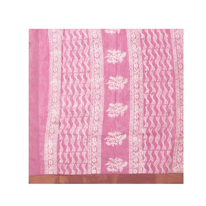 Magenta Sanganeri Block Print Cotton & Supernet Ttraditional Handcrafted Saree-Saree-Kalakari India-RDSNSA0016-Geographical Indication, Hand Blocks, Hand Crafted, Heritage Prints, Kota Doria, Sanganeri, Sarees, Sustainable Fabrics-[Linen,Ethnic,wear,Fashionista,Handloom,Handicraft,Indigo,blockprint,block,print,Cotton,Chanderi,Blue, latest,classy,party,bollywood,trendy,summer,style,traditional,formal,elegant,unique,style,hand,block,print, dabu,booti,gift,present,glamorous,affordable,collectible,S