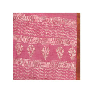 Pink Sanganeri Block Print Cotton & Supernet Ttraditional Handcrafted Saree-Saree-Kalakari India-RDSNSA0029-Geographical Indication, Hand Blocks, Hand Crafted, Heritage Prints, Kota Doria, Sanganeri, Sarees, Sustainable Fabrics-[Linen,Ethnic,wear,Fashionista,Handloom,Handicraft,Indigo,blockprint,block,print,Cotton,Chanderi,Blue, latest,classy,party,bollywood,trendy,summer,style,traditional,formal,elegant,unique,style,hand,block,print, dabu,booti,gift,present,glamorous,affordable,collectible,Sari