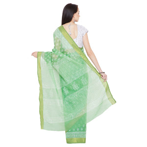Pink Sanganeri Hand Block Print Cotton Kota Doria Supernet Handcrafted Saree-Saree-Kalakari India-RDSNSA0033-Geographical Indication, Hand Blocks, Hand Crafted, Heritage Prints, Kota Doria, Sanganeri, Sarees, Sustainable Fabrics-[Linen,Ethnic,wear,Fashionista,Handloom,Handicraft,Indigo,blockprint,block,print,Cotton,Chanderi,Blue, latest,classy,party,bollywood,trendy,summer,style,traditional,formal,elegant,unique,style,hand,block,print, dabu,booti,gift,present,glamorous,affordable,collectible,Sar