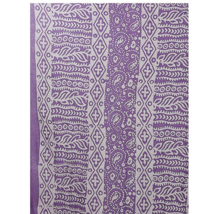 Purple Batik Hand Block Print Handcrafted Cotton Saree-Saree-Kalakari India-RDSNSA0045-Batik, Cotton, Geographical Indication, Hand Blocks, Hand Crafted, Heritage Prints, Sarees, Sustainable Fabrics-[Linen,Ethnic,wear,Fashionista,Handloom,Handicraft,Indigo,blockprint,block,print,Cotton,Chanderi,Blue, latest,classy,party,bollywood,trendy,summer,style,traditional,formal,elegant,unique,style,hand,block,print, dabu,booti,gift,present,glamorous,affordable,collectible,Sari,Saree,printed, holi, Diwali,