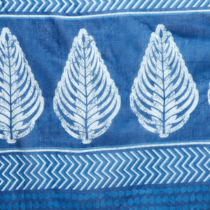 Blue Indigo Print Handcrafted Cotton Saree-Saree-Kalakari India-RDSNSA0105-Cotton, Geographical Indication, Hand Blocks, Hand Crafted, Heritage Prints, Indigo, Sarees, Screen Print, Sustainable Fabrics-[Linen,Ethnic,wear,Fashionista,Handloom,Handicraft,Indigo,blockprint,block,print,Cotton,Chanderi,Blue, latest,classy,party,bollywood,trendy,summer,style,traditional,formal,elegant,unique,style,hand,block,print, dabu,booti,gift,present,glamorous,affordable,collectible,Sari,Saree,printed, holi, Diwa