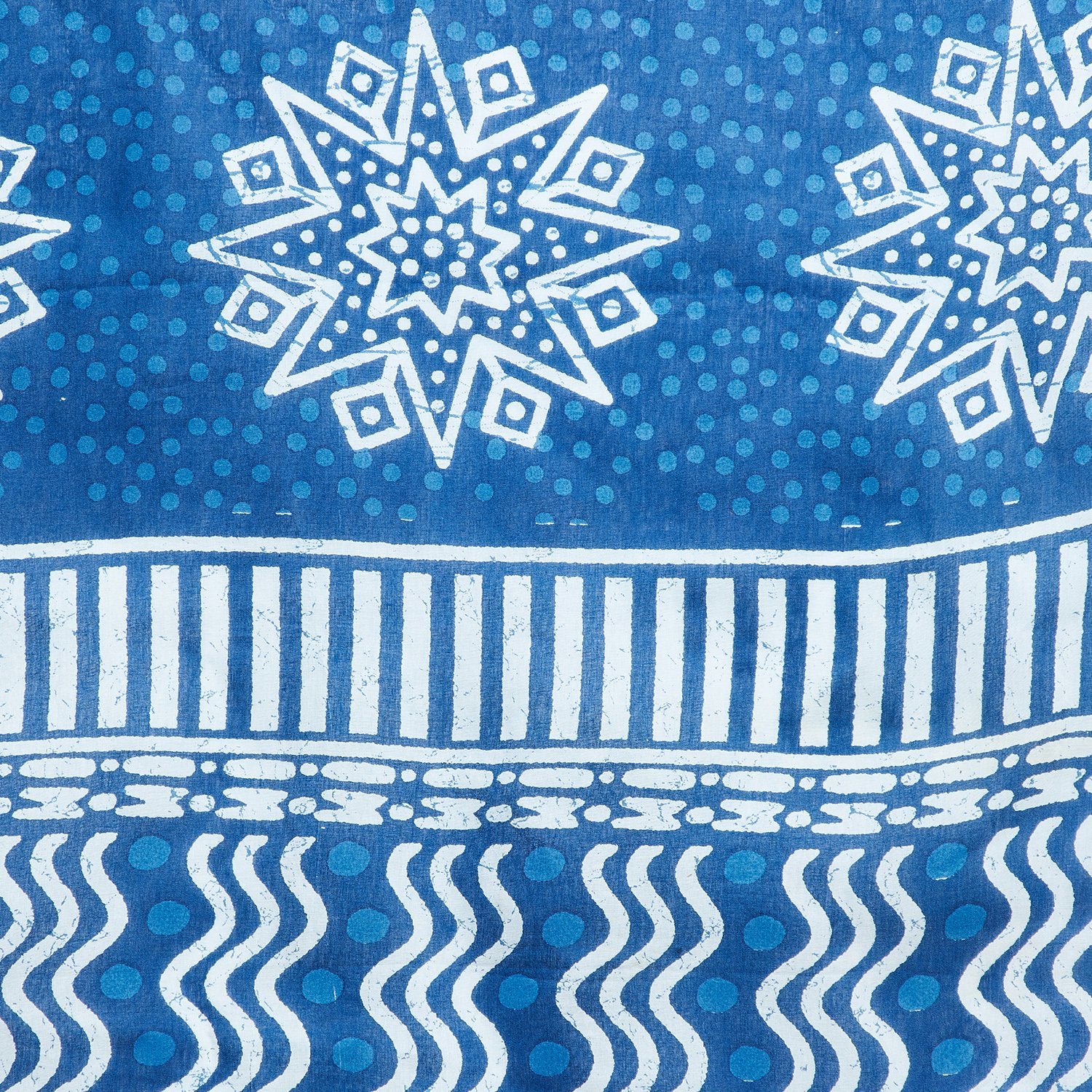 Blue Indigo Screen Print Handcrafted Cotton Saree-Saree-Kalakari India-RDSNSA0106-Cotton, Geographical Indication, Hand Blocks, Hand Crafted, Heritage Prints, Indigo, Sarees, Screen Print, Sustainable Fabrics-[Linen,Ethnic,wear,Fashionista,Handloom,Handicraft,Indigo,blockprint,block,print,Cotton,Chanderi,Blue, latest,classy,party,bollywood,trendy,summer,style,traditional,formal,elegant,unique,style,hand,block,print, dabu,booti,gift,present,glamorous,affordable,collectible,Sari,Saree,printed, hol