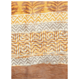 Yellow Chanderi Silk Hand Block Print Handcrafted Saree-Saree-Kalakari India-RDSWSA0071-Chanderi, Geographical Indication, Hand Blocks, Hand Crafted, Heritage Prints, Sarees, Silk, Sustainable Fabrics-[Linen,Ethnic,wear,Fashionista,Handloom,Handicraft,Indigo,blockprint,block,print,Cotton,Chanderi,Blue, latest,classy,party,bollywood,trendy,summer,style,traditional,formal,elegant,unique,style,hand,block,print, dabu,booti,gift,present,glamorous,affordable,collectible,Sari,Saree,printed, holi, Diwal
