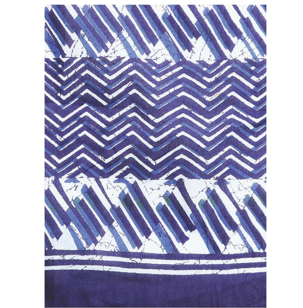 Navy Blue & White Indigo Screen Print Handcrafted Cotton Saree-Saree-Kalakari India-RDSWSA0084-Cotton, Geographical Indication, Hand Blocks, Hand Crafted, Heritage Prints, Indigo, Sarees, Screen Print, Sustainable Fabrics-[Linen,Ethnic,wear,Fashionista,Handloom,Handicraft,Indigo,blockprint,block,print,Cotton,Chanderi,Blue, latest,classy,party,bollywood,trendy,summer,style,traditional,formal,elegant,unique,style,hand,block,print, dabu,booti,gift,present,glamorous,affordable,collectible,Sari,Saree