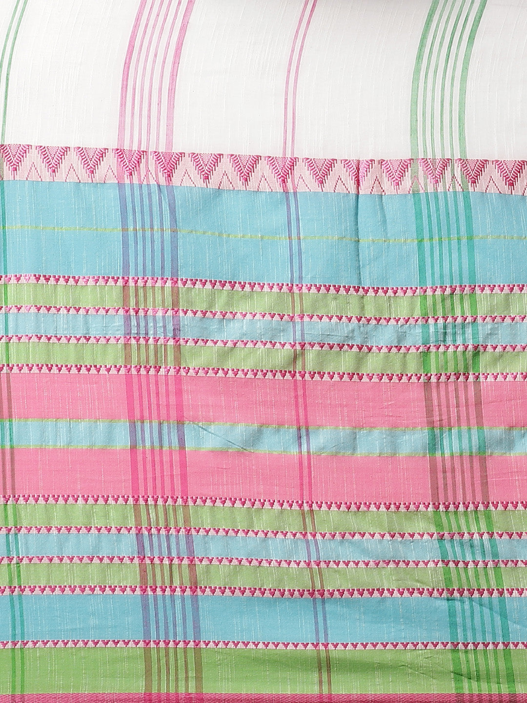 Pink and Blue, Kalakari India Cotton Pink Hand crafted saree with blouse SHBESA0005-Saree-Kalakari India-SHBESA0005-Begumpuri, Bengal, Cotton, Geographical Indication, Hand Crafted, Heritage Prints, Natural Dyes, Red, Sarees, Sustainable Fabrics, Woven, Yellow-[Linen,Ethnic,wear,Fashionista,Handloom,Handicraft,Indigo,blockprint,block,print,Cotton,Chanderi,Blue, latest,classy,party,bollywood,trendy,summer,style,traditional,formal,elegant,unique,style,hand,block,print, dabu,booti,gift,present,glam