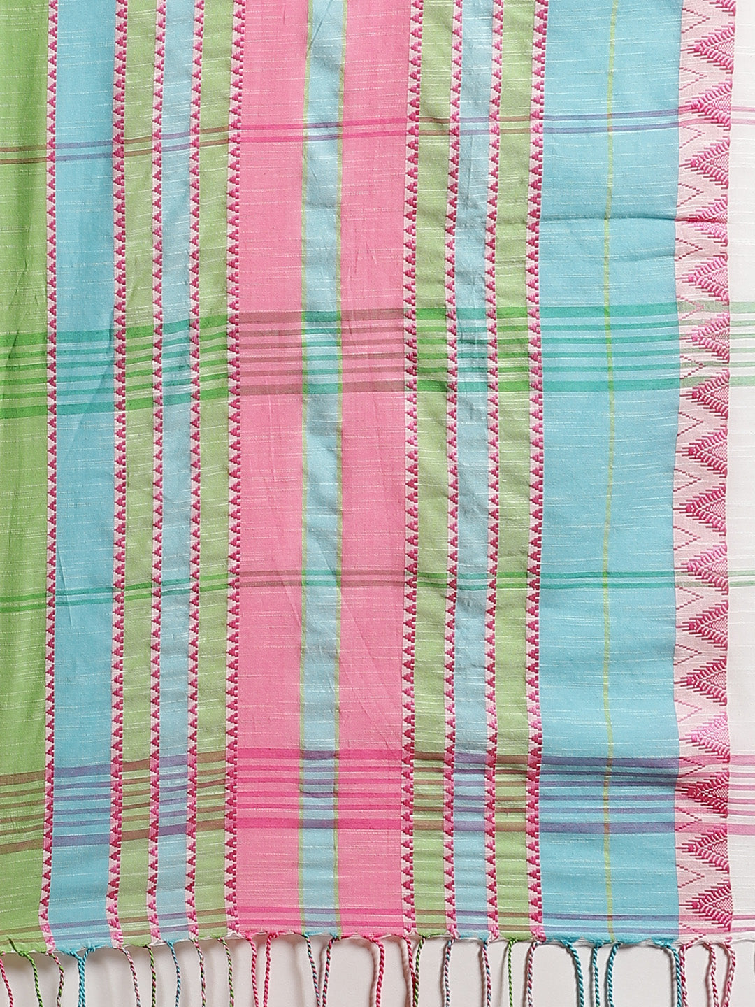 Pink and Blue, Kalakari India Cotton Pink Hand crafted saree with blouse SHBESA0005-Saree-Kalakari India-SHBESA0005-Begumpuri, Bengal, Cotton, Geographical Indication, Hand Crafted, Heritage Prints, Natural Dyes, Red, Sarees, Sustainable Fabrics, Woven, Yellow-[Linen,Ethnic,wear,Fashionista,Handloom,Handicraft,Indigo,blockprint,block,print,Cotton,Chanderi,Blue, latest,classy,party,bollywood,trendy,summer,style,traditional,formal,elegant,unique,style,hand,block,print, dabu,booti,gift,present,glam