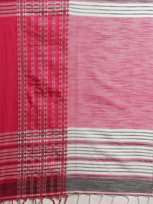 Grey and Pink, Kalakari India Cotton Grey Hand crafted saree with blouse SHBESA0010-Saree-Kalakari India-SHBESA0010-Begumpuri, Bengal, Cotton, Geographical Indication, Hand Crafted, Heritage Prints, Natural Dyes, Red, Sarees, Sustainable Fabrics, Woven, Yellow-[Linen,Ethnic,wear,Fashionista,Handloom,Handicraft,Indigo,blockprint,block,print,Cotton,Chanderi,Blue, latest,classy,party,bollywood,trendy,summer,style,traditional,formal,elegant,unique,style,hand,block,print, dabu,booti,gift,present,glam