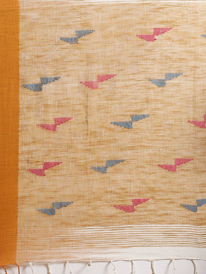 White and Brown, Kalakari India Cotton White Hand crafted saree with blouse SHBESA0011-Saree-Kalakari India-SHBESA0011-Bengal, Cotton, Geographical Indication, Hand Crafted, Heritage Prints, Ikkat, Natural Dyes, Red, Sarees, Sustainable Fabrics, Woven, Yellow-[Linen,Ethnic,wear,Fashionista,Handloom,Handicraft,Indigo,blockprint,block,print,Cotton,Chanderi,Blue, latest,classy,party,bollywood,trendy,summer,style,traditional,formal,elegant,unique,style,hand,block,print, dabu,booti,gift,present,glamo