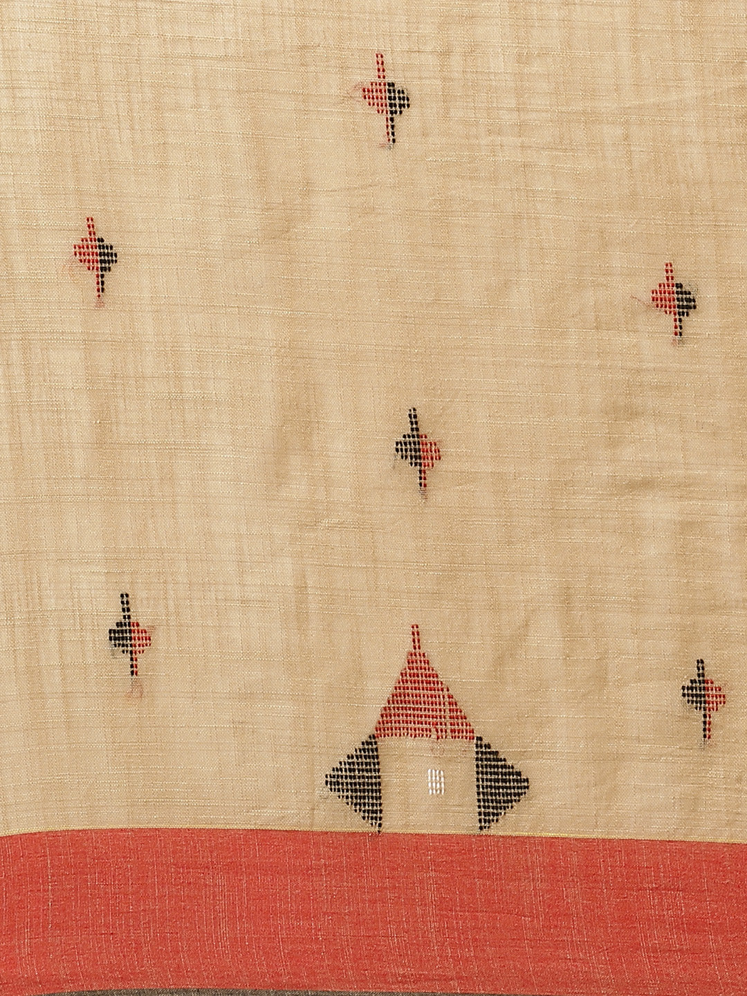 Brown and Red, Kalakari India Cotton Brown Hand crafted saree with blouse SHBESA0017-Saree-Kalakari India-SHBESA0017-Bengal, Cotton, Geographical Indication, Hand Crafted, Heritage Prints, Ikkat, Natural Dyes, Red, Sarees, Sustainable Fabrics, Woven, Yellow-[Linen,Ethnic,wear,Fashionista,Handloom,Handicraft,Indigo,blockprint,block,print,Cotton,Chanderi,Blue, latest,classy,party,bollywood,trendy,summer,style,traditional,formal,elegant,unique,style,hand,block,print, dabu,booti,gift,present,glamoro