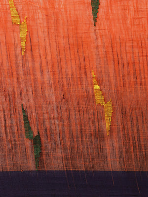Orange and Purple, Kalakari India Cotton Orange Hand crafted saree with blouse SHBESA0018-Saree-Kalakari India-SHBESA0018-Bengal, Cotton, Geographical Indication, Hand Crafted, Heritage Prints, Ikkat, Natural Dyes, Red, Sarees, Sustainable Fabrics, Woven, Yellow-[Linen,Ethnic,wear,Fashionista,Handloom,Handicraft,Indigo,blockprint,block,print,Cotton,Chanderi,Blue, latest,classy,party,bollywood,trendy,summer,style,traditional,formal,elegant,unique,style,hand,block,print, dabu,booti,gift,present,gl