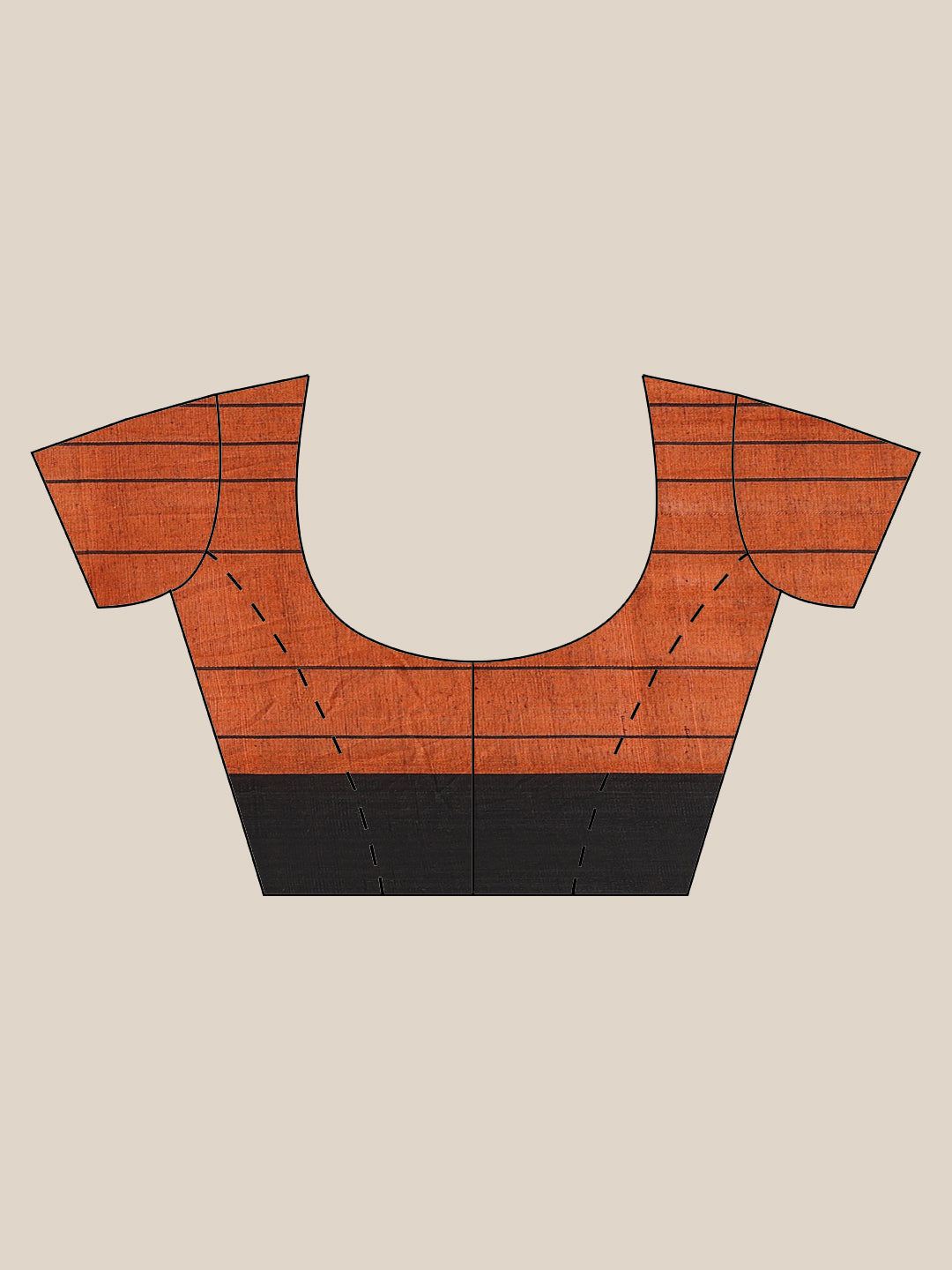 Orange and Black, Kalakari India Cotton Orange Hand crafted saree with blouse SHBESA0021-Saree-Kalakari India-SHBESA0021-Bengal, Cotton, Geographical Indication, Hand Crafted, Heritage Prints, Ikkat, Natural Dyes, Red, Sarees, Sustainable Fabrics, Woven, Yellow-[Linen,Ethnic,wear,Fashionista,Handloom,Handicraft,Indigo,blockprint,block,print,Cotton,Chanderi,Blue, latest,classy,party,bollywood,trendy,summer,style,traditional,formal,elegant,unique,style,hand,block,print, dabu,booti,gift,present,gla