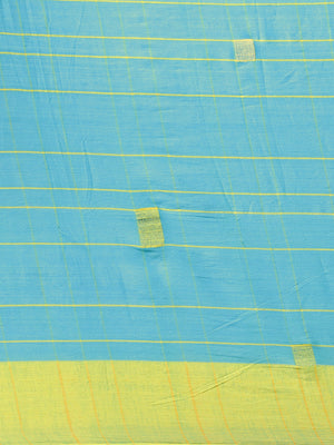 Blue and Green, Kalakari India Cotton Blue Hand crafted saree with blouse SHBESA0024-Saree-Kalakari India-SHBESA0024-Bengal, Cotton, Geographical Indication, Hand Crafted, Heritage Prints, Ikkat, Natural Dyes, Red, Sarees, Sustainable Fabrics, Woven, Yellow-[Linen,Ethnic,wear,Fashionista,Handloom,Handicraft,Indigo,blockprint,block,print,Cotton,Chanderi,Blue, latest,classy,party,bollywood,trendy,summer,style,traditional,formal,elegant,unique,style,hand,block,print, dabu,booti,gift,present,glamoro