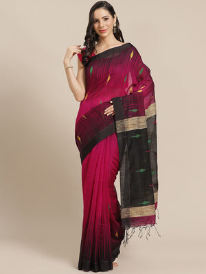 Purple and Blue, Kalakari India Ikat Silk Cotton Woven Design Saree with Blouse SHBESA0029-Saree-Kalakari India-SHBESA0029-Bengal, Cotton, Geographical Indication, Hand Crafted, Heritage Prints, Ikkat, Natural Dyes, Red, Sarees, Sustainable Fabrics, Woven, Yellow-[Linen,Ethnic,wear,Fashionista,Handloom,Handicraft,Indigo,blockprint,block,print,Cotton,Chanderi,Blue, latest,classy,party,bollywood,trendy,summer,style,traditional,formal,elegant,unique,style,hand,block,print, dabu,booti,gift,present,g