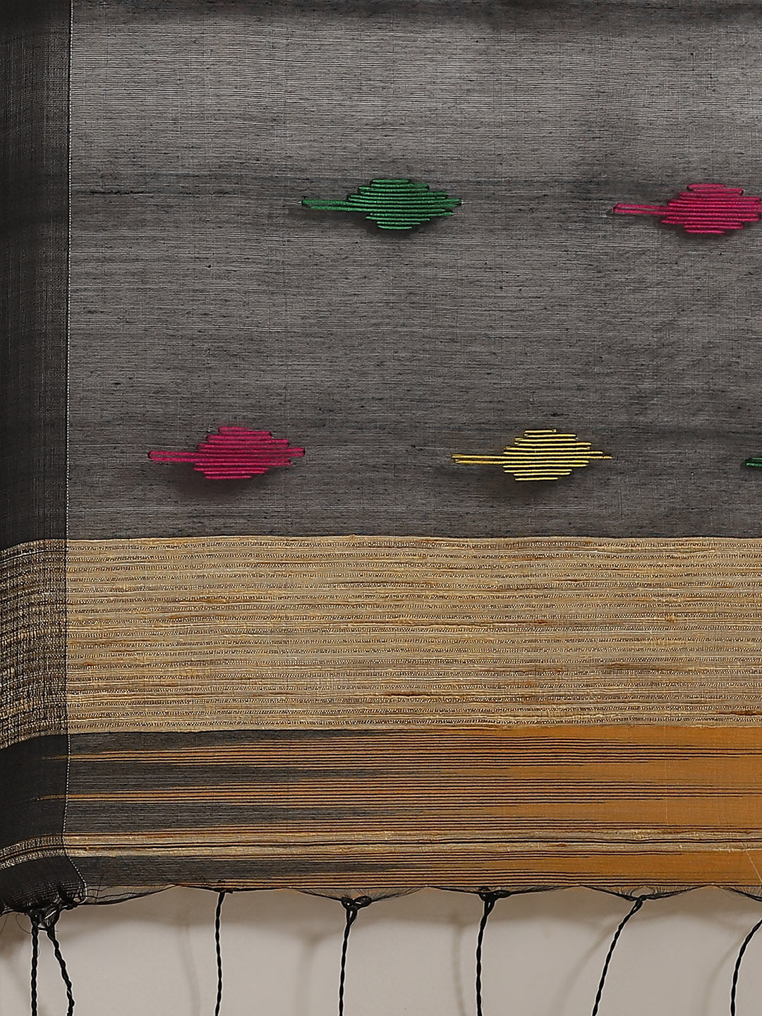 Mustard and Black, Kalakari India Ikat Silk Cotton Woven Design Saree with Blouse SHBESA0041-Saree-Kalakari India-SHBESA0041-Bengal, Cotton, Geographical Indication, Hand Crafted, Heritage Prints, Ikkat, Natural Dyes, Red, Sarees, Sustainable Fabrics, Woven, Yellow-[Linen,Ethnic,wear,Fashionista,Handloom,Handicraft,Indigo,blockprint,block,print,Cotton,Chanderi,Blue, latest,classy,party,bollywood,trendy,summer,style,traditional,formal,elegant,unique,style,hand,block,print, dabu,booti,gift,present