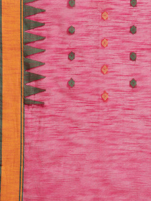 Pink and Green, Kalakari India Ikat Silk Cotton Woven Design Saree with Blouse SHBESA0042-Saree-Kalakari India-SHBESA0042-Bengal, Cotton, Geographical Indication, Hand Crafted, Heritage Prints, Ikkat, Natural Dyes, Red, Sarees, Sustainable Fabrics, Woven, Yellow-[Linen,Ethnic,wear,Fashionista,Handloom,Handicraft,Indigo,blockprint,block,print,Cotton,Chanderi,Blue, latest,classy,party,bollywood,trendy,summer,style,traditional,formal,elegant,unique,style,hand,block,print, dabu,booti,gift,present,gl
