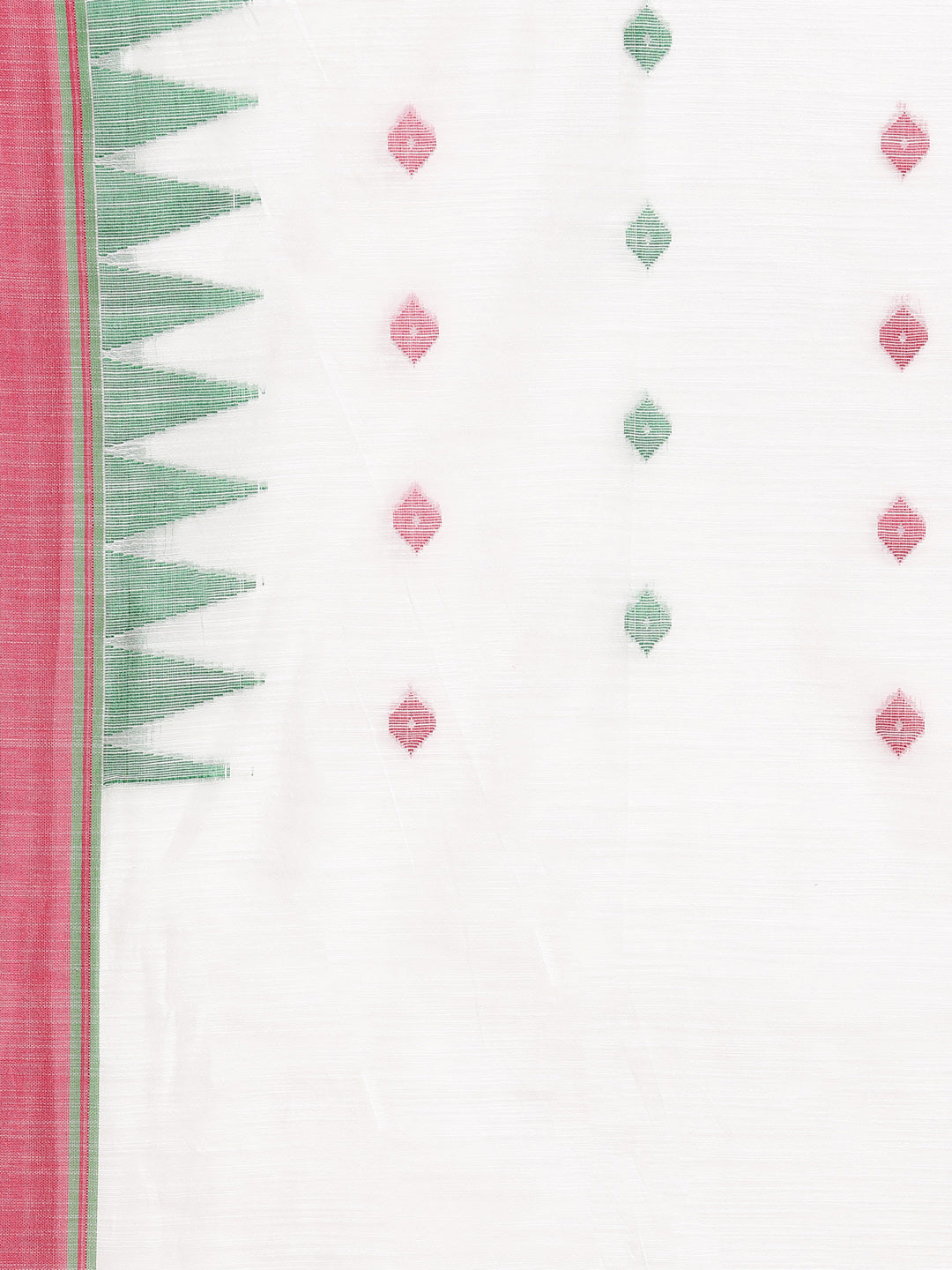 White and Green, Kalakari India Ikat Silk Cotton Woven Design Saree with Blouse SHBESA0044-Saree-Kalakari India-SHBESA0044-Bengal, Cotton, Geographical Indication, Hand Crafted, Heritage Prints, Ikkat, Natural Dyes, Red, Sarees, Sustainable Fabrics, Woven, Yellow-[Linen,Ethnic,wear,Fashionista,Handloom,Handicraft,Indigo,blockprint,block,print,Cotton,Chanderi,Blue, latest,classy,party,bollywood,trendy,summer,style,traditional,formal,elegant,unique,style,hand,block,print, dabu,booti,gift,present,g