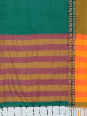 Green Jamdani Woven Design Saree With Blouse Piece SHBESA0057 SHBESA0057-Saree-Kalakari India-SHBESA0057-Geographical Indication, Hand Crafted, Handloom, Heritage Prints, Jamdani, Natural Dyes, Pure Cotton, Sarees, Sustainable Fabrics, West Bengal, Woven-[Linen,Ethnic,wear,Fashionista,Handloom,Handicraft,Indigo,blockprint,block,print,Cotton,Chanderi,Blue, latest,classy,party,bollywood,trendy,summer,style,traditional,formal,elegant,unique,style,hand,block,print, dabu,booti,gift,present,glamorous,