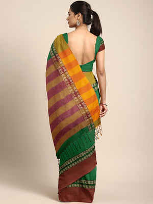 Green Jamdani Woven Design Saree With Blouse Piece SHBESA0059 SHBESA0059-Saree-Kalakari India-SHBESA0059-Geographical Indication, Hand Crafted, Handloom, Heritage Prints, Jamdani, Natural Dyes, Pure Cotton, Sarees, Sustainable Fabrics, West Bengal, Woven-[Linen,Ethnic,wear,Fashionista,Handloom,Handicraft,Indigo,blockprint,block,print,Cotton,Chanderi,Blue, latest,classy,party,bollywood,trendy,summer,style,traditional,formal,elegant,unique,style,hand,block,print, dabu,booti,gift,present,glamorous,