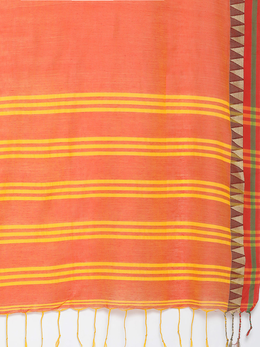 Orange Jamdani Woven Design Saree With Blouse Piece SHBESA0064 SHBESA0064-Saree-Kalakari India-SHBESA0064-Geographical Indication, Hand Crafted, Handloom, Heritage Prints, Jamdani, Natural Dyes, Pure Cotton, Sarees, Sustainable Fabrics, West Bengal, Woven-[Linen,Ethnic,wear,Fashionista,Handloom,Handicraft,Indigo,blockprint,block,print,Cotton,Chanderi,Blue, latest,classy,party,bollywood,trendy,summer,style,traditional,formal,elegant,unique,style,hand,block,print, dabu,booti,gift,present,glamorous