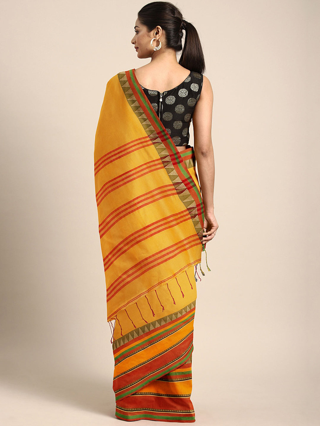 Yellow Jamdani Woven Design Saree With Blouse Piece SHBESA0067 SHBESA0067-Saree-Kalakari India-SHBESA0067-Geographical Indication, Hand Crafted, Handloom, Heritage Prints, Jamdani, Natural Dyes, Pure Cotton, Sarees, Sustainable Fabrics, West Bengal, Woven-[Linen,Ethnic,wear,Fashionista,Handloom,Handicraft,Indigo,blockprint,block,print,Cotton,Chanderi,Blue, latest,classy,party,bollywood,trendy,summer,style,traditional,formal,elegant,unique,style,hand,block,print, dabu,booti,gift,present,glamorous