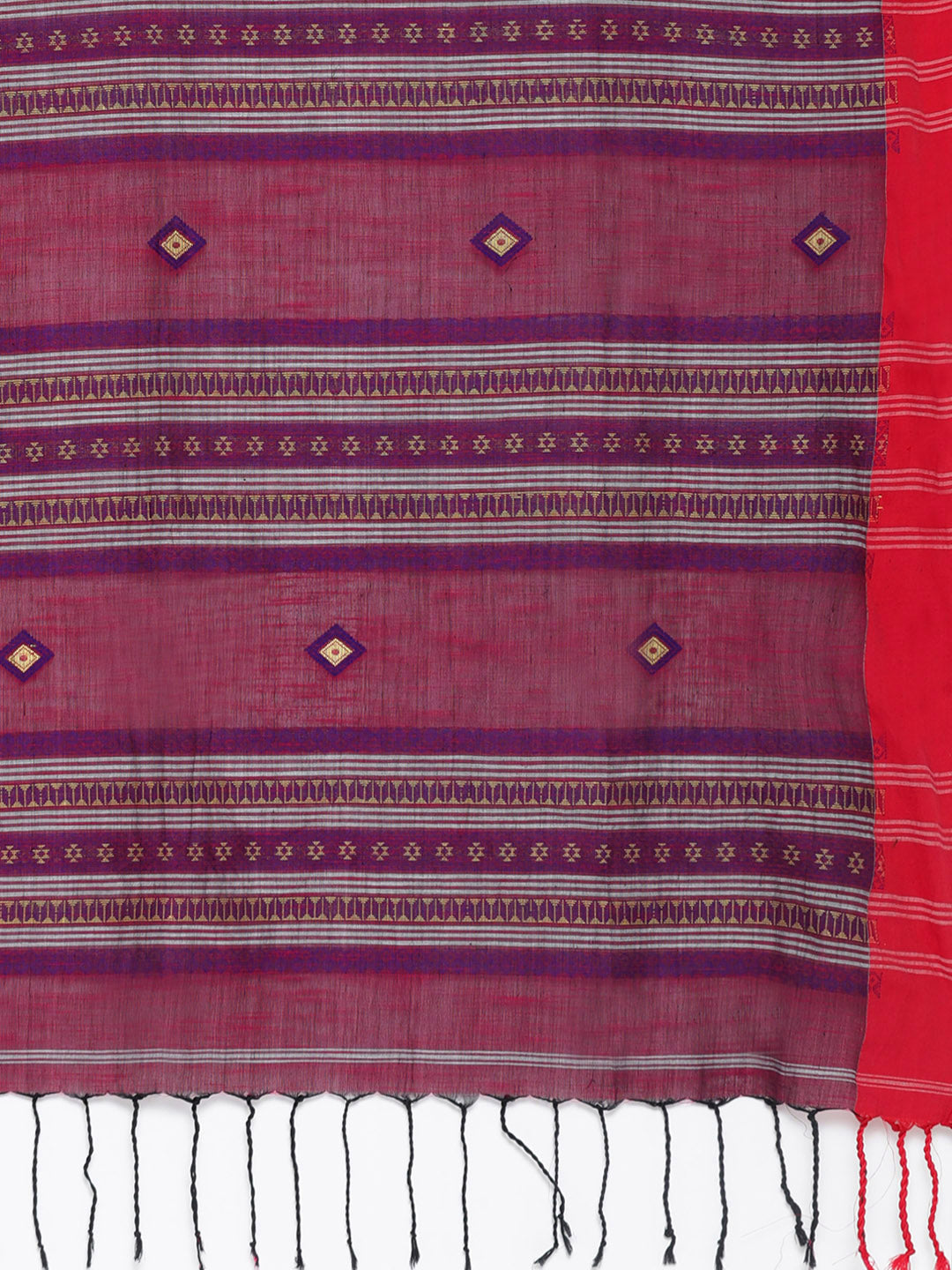 Purple Jamdani Woven Design Saree With Blouse Piece SHBESA0069 SHBESA0069-Saree-Kalakari India-SHBESA0069-Geographical Indication, Hand Crafted, Handloom, Heritage Prints, Jamdani, Natural Dyes, Pure Cotton, Sarees, Sustainable Fabrics, West Bengal, Woven-[Linen,Ethnic,wear,Fashionista,Handloom,Handicraft,Indigo,blockprint,block,print,Cotton,Chanderi,Blue, latest,classy,party,bollywood,trendy,summer,style,traditional,formal,elegant,unique,style,hand,block,print, dabu,booti,gift,present,glamorous