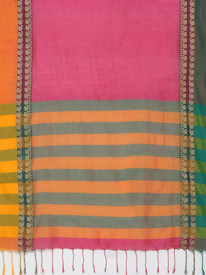 Pink Jamdani Woven Design Saree With Blouse Piece SHBESA0072 SHBESA0072-Saree-Kalakari India-SHBESA0072-Geographical Indication, Hand Crafted, Handloom, Heritage Prints, Jamdani, Natural Dyes, Pure Cotton, Sarees, Sustainable Fabrics, West Bengal, Woven-[Linen,Ethnic,wear,Fashionista,Handloom,Handicraft,Indigo,blockprint,block,print,Cotton,Chanderi,Blue, latest,classy,party,bollywood,trendy,summer,style,traditional,formal,elegant,unique,style,hand,block,print, dabu,booti,gift,present,glamorous,a