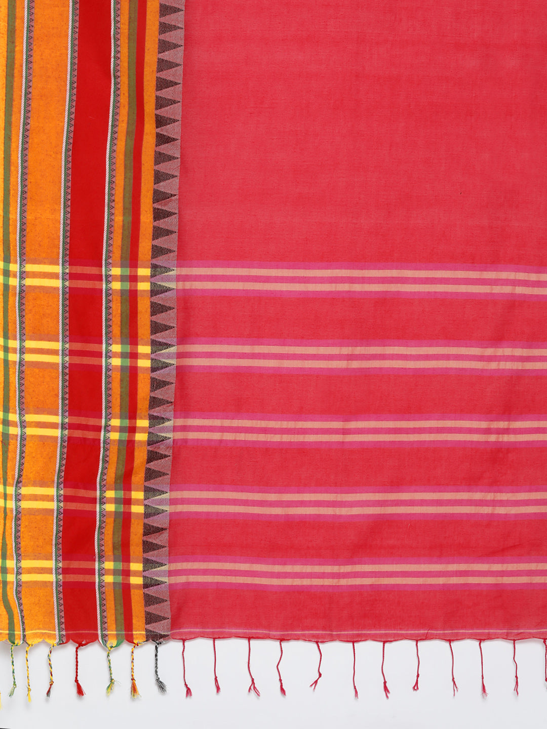 Red Jamdani Woven Design Saree With Blouse Piece SHBESA0077 SHBESA0077-Saree-Kalakari India-SHBESA0077-Geographical Indication, Hand Crafted, Handloom, Heritage Prints, Jamdani, Natural Dyes, Pure Cotton, Sarees, Sustainable Fabrics, West Bengal, Woven-[Linen,Ethnic,wear,Fashionista,Handloom,Handicraft,Indigo,blockprint,block,print,Cotton,Chanderi,Blue, latest,classy,party,bollywood,trendy,summer,style,traditional,formal,elegant,unique,style,hand,block,print, dabu,booti,gift,present,glamorous,af