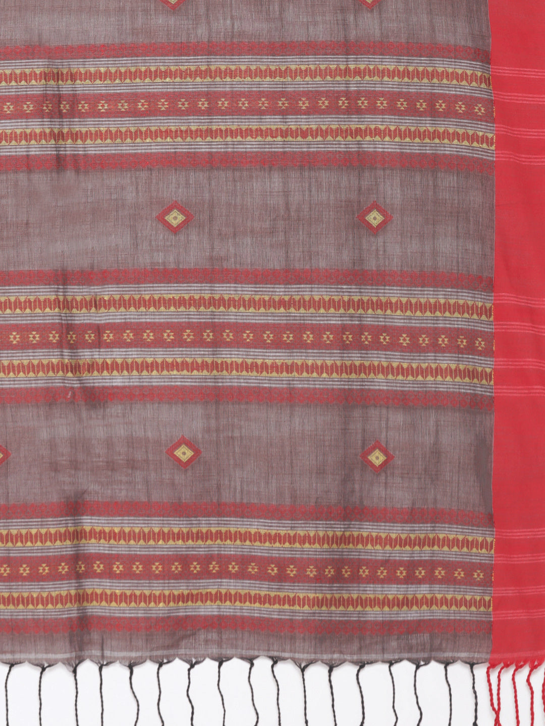 Grey Jamdani Woven Design Saree With Blouse Piece SHBESA0081 SHBESA0081-Saree-Kalakari India-SHBESA0081-Geographical Indication, Hand Crafted, Handloom, Heritage Prints, Jamdani, Natural Dyes, Pure Cotton, Sarees, Sustainable Fabrics, West Bengal, Woven-[Linen,Ethnic,wear,Fashionista,Handloom,Handicraft,Indigo,blockprint,block,print,Cotton,Chanderi,Blue, latest,classy,party,bollywood,trendy,summer,style,traditional,formal,elegant,unique,style,hand,block,print, dabu,booti,gift,present,glamorous,a