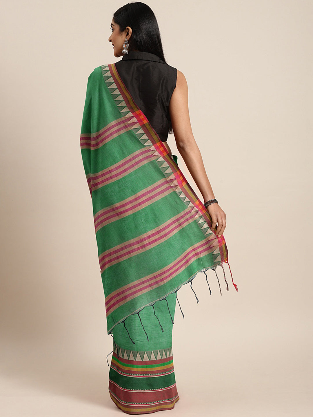 Green Jamdani Woven Design Saree With Blouse Piece SHBESA0082 SHBESA0082-Saree-Kalakari India-SHBESA0082-Geographical Indication, Hand Crafted, Handloom, Heritage Prints, Jamdani, Natural Dyes, Pure Cotton, Sarees, Sustainable Fabrics, West Bengal, Woven-[Linen,Ethnic,wear,Fashionista,Handloom,Handicraft,Indigo,blockprint,block,print,Cotton,Chanderi,Blue, latest,classy,party,bollywood,trendy,summer,style,traditional,formal,elegant,unique,style,hand,block,print, dabu,booti,gift,present,glamorous,