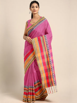 Purple Jamdani Woven Design Saree With Blouse Piece SHBESA0083 SHBESA0083-Saree-Kalakari India-SHBESA0083-Geographical Indication, Hand Crafted, Handloom, Heritage Prints, Jamdani, Natural Dyes, Pure Cotton, Sarees, Sustainable Fabrics, West Bengal, Woven-[Linen,Ethnic,wear,Fashionista,Handloom,Handicraft,Indigo,blockprint,block,print,Cotton,Chanderi,Blue, latest,classy,party,bollywood,trendy,summer,style,traditional,formal,elegant,unique,style,hand,block,print, dabu,booti,gift,present,glamorous