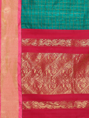 Kalakari India Upppada Silk Woven Saree With Blouse SKHSSA0002-Saree-Kalakari India-SKHSSA0002-Bollywood, Geographical Indication, Hand Crafted, Heritage Prints, Natural Dyes, Sarees, South Silk, Sustainable Fabrics, Uppada Silk, Woven-[Linen,Ethnic,wear,Fashionista,Handloom,Handicraft,Indigo,blockprint,block,print,Cotton,Chanderi,Blue, latest,classy,party,bollywood,trendy,summer,style,traditional,formal,elegant,unique,style,hand,block,print, dabu,booti,gift,present,glamorous,affordable,collecti