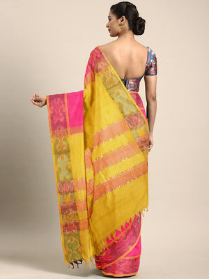 Kalakari India Upppada Silk Woven Saree With Blouse SKHSSA0006-Saree-Kalakari India-SKHSSA0006-Bollywood, Geographical Indication, Hand Crafted, Heritage Prints, Natural Dyes, Sarees, South Silk, Sustainable Fabrics, Uppada Silk, Woven-[Linen,Ethnic,wear,Fashionista,Handloom,Handicraft,Indigo,blockprint,block,print,Cotton,Chanderi,Blue, latest,classy,party,bollywood,trendy,summer,style,traditional,formal,elegant,unique,style,hand,block,print, dabu,booti,gift,present,glamorous,affordable,collecti