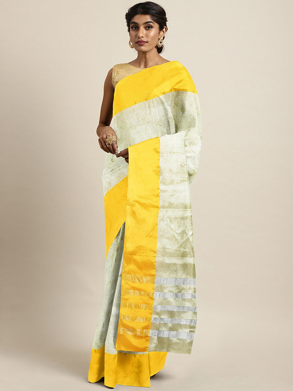 Kalakari India Upppada Silk Woven Saree With Blouse SKHSSA0008-Saree-Kalakari India-SKHSSA0008-Bollywood, Geographical Indication, Hand Crafted, Heritage Prints, Natural Dyes, Sarees, South Silk, Sustainable Fabrics, Uppada Silk, Woven-[Linen,Ethnic,wear,Fashionista,Handloom,Handicraft,Indigo,blockprint,block,print,Cotton,Chanderi,Blue, latest,classy,party,bollywood,trendy,summer,style,traditional,formal,elegant,unique,style,hand,block,print, dabu,booti,gift,present,glamorous,affordable,collecti