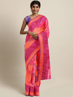 Kalakari India Upppada Silk Woven Saree With Blouse SKHSSA0019-Saree-Kalakari India-SKHSSA0019-Bollywood, Geographical Indication, Hand Crafted, Heritage Prints, Natural Dyes, Sarees, South Silk, Sustainable Fabrics, Uppada Silk, Woven-[Linen,Ethnic,wear,Fashionista,Handloom,Handicraft,Indigo,blockprint,block,print,Cotton,Chanderi,Blue, latest,classy,party,bollywood,trendy,summer,style,traditional,formal,elegant,unique,style,hand,block,print, dabu,booti,gift,present,glamorous,affordable,collecti