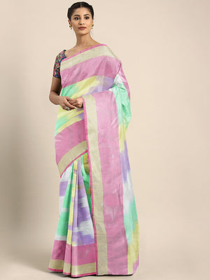 Kalakari India Upppada Silk Woven Saree With Blouse SKHSSA0021-Saree-Kalakari India-SKHSSA0021-Bollywood, Geographical Indication, Hand Crafted, Heritage Prints, Natural Dyes, Sarees, South Silk, Sustainable Fabrics, Uppada Silk, Woven-[Linen,Ethnic,wear,Fashionista,Handloom,Handicraft,Indigo,blockprint,block,print,Cotton,Chanderi,Blue, latest,classy,party,bollywood,trendy,summer,style,traditional,formal,elegant,unique,style,hand,block,print, dabu,booti,gift,present,glamorous,affordable,collecti