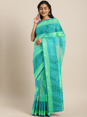 Kalakari India Upppada Cotton Woven Saree With Blouse SKHSSA0022-Saree-Kalakari India-SKHSSA0022-Bollywood, Geographical Indication, Hand Crafted, Heritage Prints, Natural Dyes, Sarees, South Silk, Sustainable Fabrics, Uppada Silk, Woven-[Linen,Ethnic,wear,Fashionista,Handloom,Handicraft,Indigo,blockprint,block,print,Cotton,Chanderi,Blue, latest,classy,party,bollywood,trendy,summer,style,traditional,formal,elegant,unique,style,hand,block,print, dabu,booti,gift,present,glamorous,affordable,collec